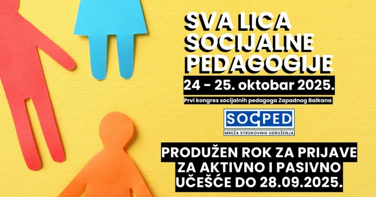 📢 Produžen rok za prijave na kongres „Sva lica socijalne pedagogije“!